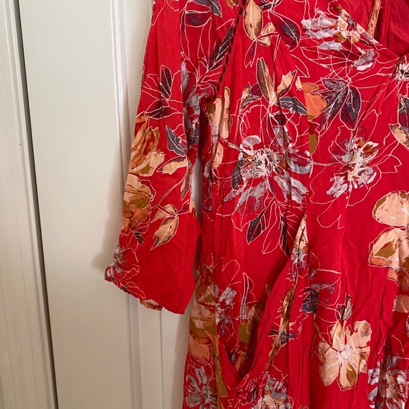 Free People Floral Mini Dres - Picture 9 of 10
